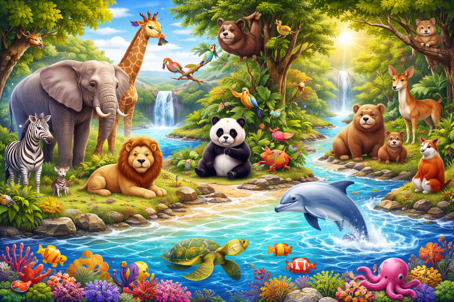 4. MẠNG CHỦ ĐỀ "THẾ GIỚI ĐỘNG VẬT"- NHÓM TRẺ