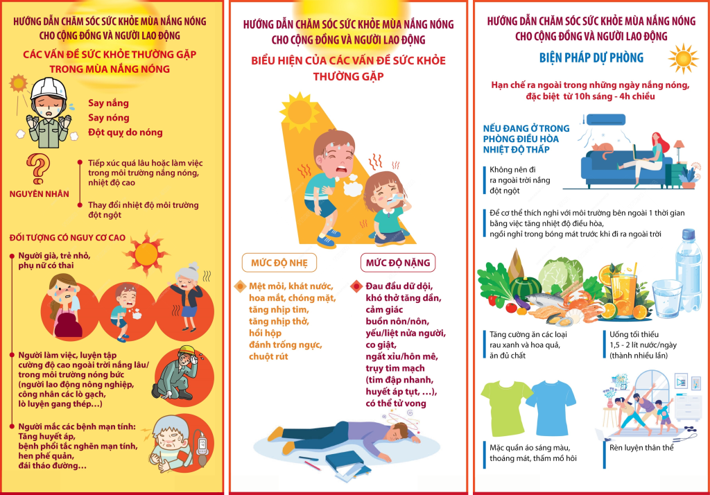 PHÒNG BỆNH MÙA NẮNG NÓNG CHO TRẺ